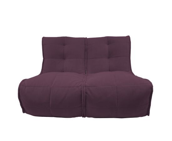 Бескаркасный двухместный диван Twin Couch™ - Aubergine Dream (баклажан велюр), Цвет: Aubergine Dream, Категория ткани: Велюр, изображение 11