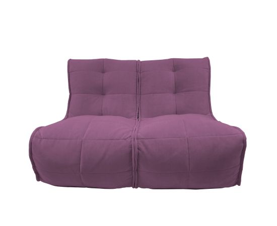 Бескаркасный двухместный диван Twin Couch™ - Sakura Pink (розовый велюр), Цвет: Sakura Pink, Категория ткани: Велюр, изображение 11