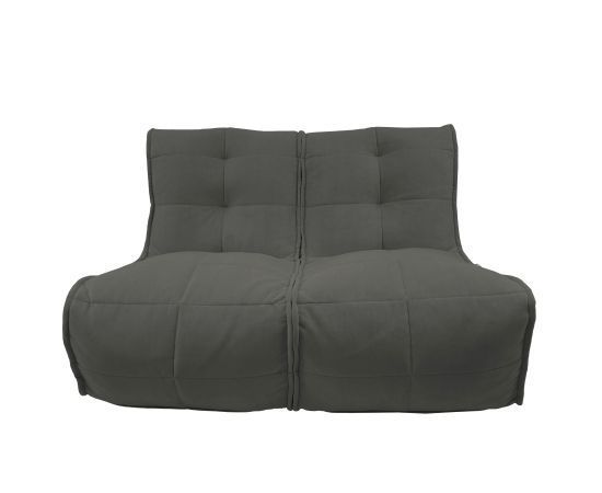 Бескаркасный двухместный диван Twin Couch™ - Black Sapphire (черный велюр), Цвет: Black Sapphire, Категория ткани: Велюр, изображение 10