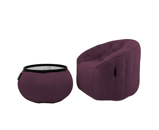 Комплект бескаркасной мебели Cove Package - Aubergine Dream (темно-фиолетовый велюр), Цвет: Aubergine Dream, Категория ткани: Велюр, изображение 7