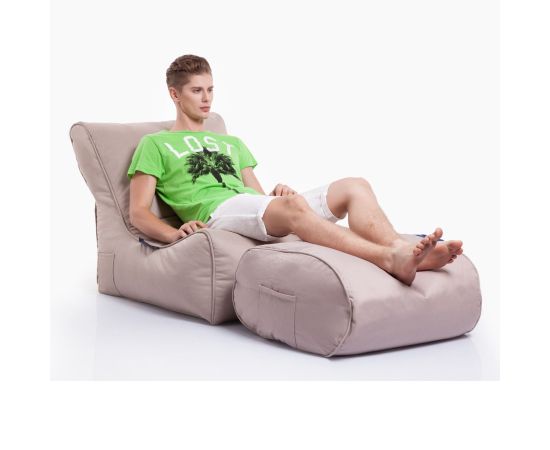 Бескаркасное кресло для сада Evolution Sofa™ - Mudhoney Dune (бежевый), Цвет: Mudhoney Dune, Категория ткани: Оксфорд, изображение 3