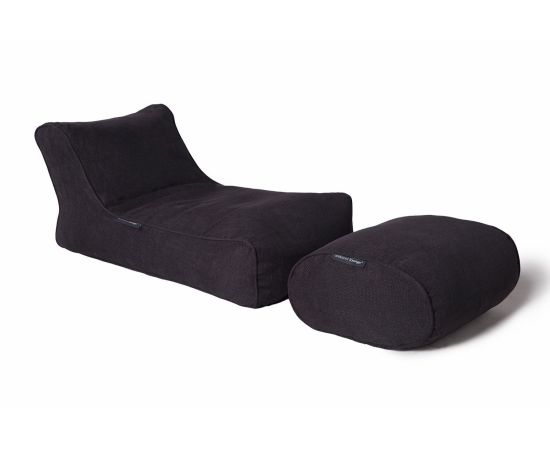 Бескаркасный шезлонг Studio Lounger™ - Black Sapphire (черный), Цвет: Black Sapphire, Категория ткани: Sofa Weave, изображение 2