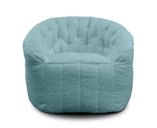 купить бескаркасное кресло Butterfly Sofa - Pepper Mint (Искусственный мех)