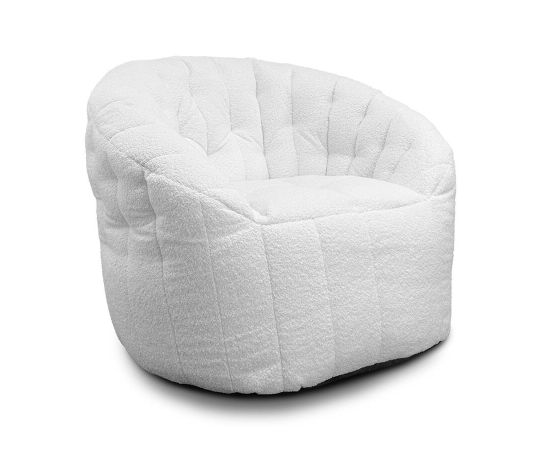 Купить бескаркасное кресло Butterfly Sofa - Infinity White (Искусственный мех)