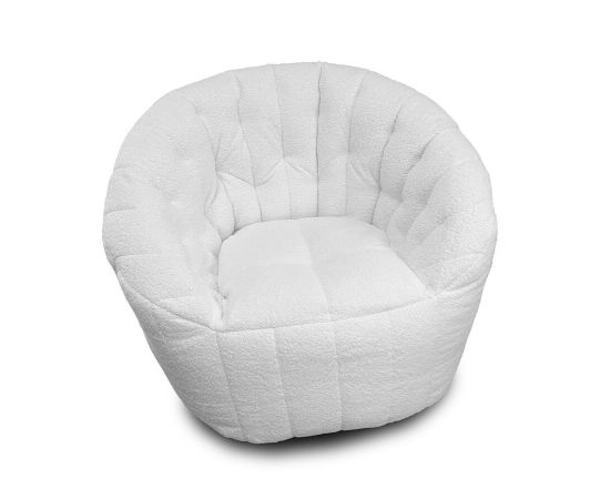 Купить бескаркасное кресло Butterfly Sofa - Infinity White (Искусственный мех)