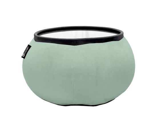 Купить кофейный столик пуфик Versa Table - Pepper Mint (серо-зеленый велюр)