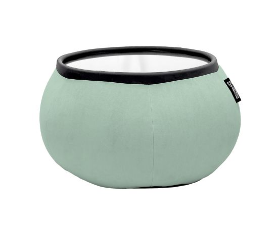 Купить кофейный столик пуфик Versa Table - Pepper Mint (серо-зеленый велюр)