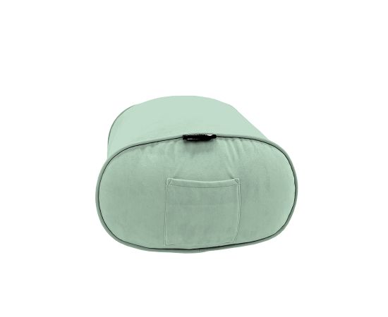 Купить пуфик под ноги оттоманку Ottoman - Pepper Mint (серо-зеленый велюр)