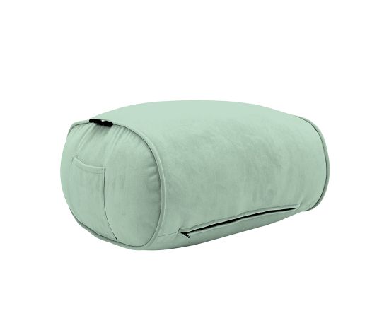 Купить пуфик под ноги оттоманку Ottoman - Pepper Mint (серо-зеленый велюр)