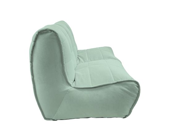Купить бескаркасный модульный диван Twin Couch - Pepper Mint (серо-зеленый велюр)
