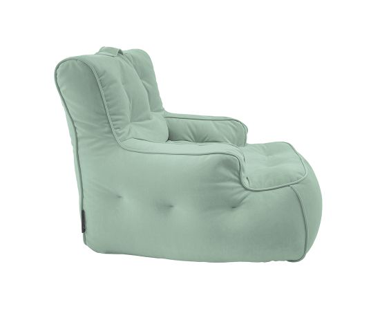Купить бескаркасное кресло лаунж Tranquility Armchair - Pepper Mint (серо-зеленый велюр)
