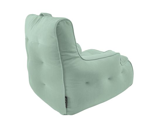 Купить бескаркасное кресло лаунж Tranquility Armchair - Pepper Mint (серо-зеленый велюр)