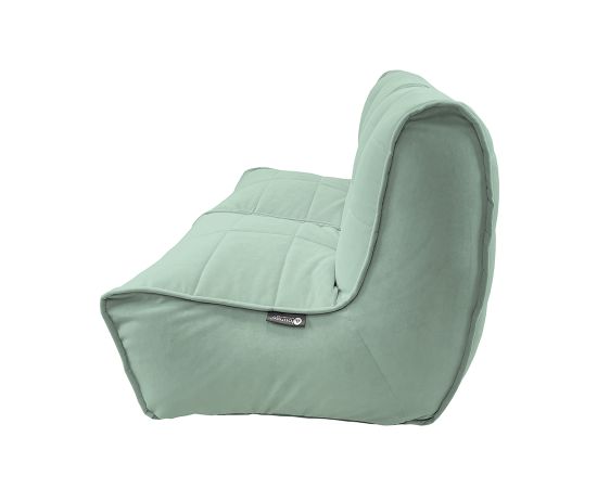 Купить бескаркасный модульный диван Twin Couch - Pepper Mint (серо-зеленый велюр)