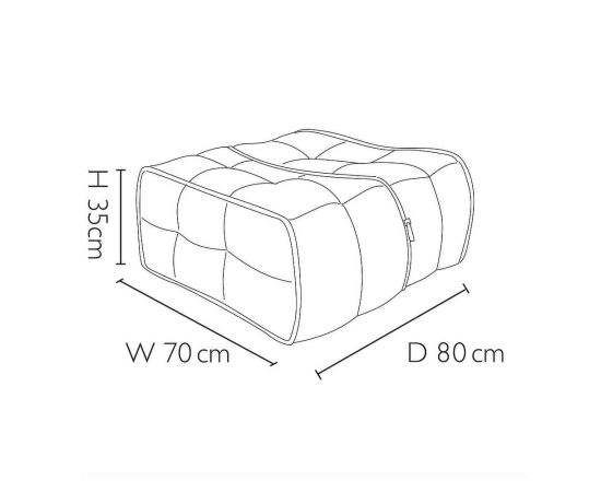 Twin Ottoman - Terra Cocta (Шенилл), Цвет: Terra Cocta, Категория ткани: Шенилл